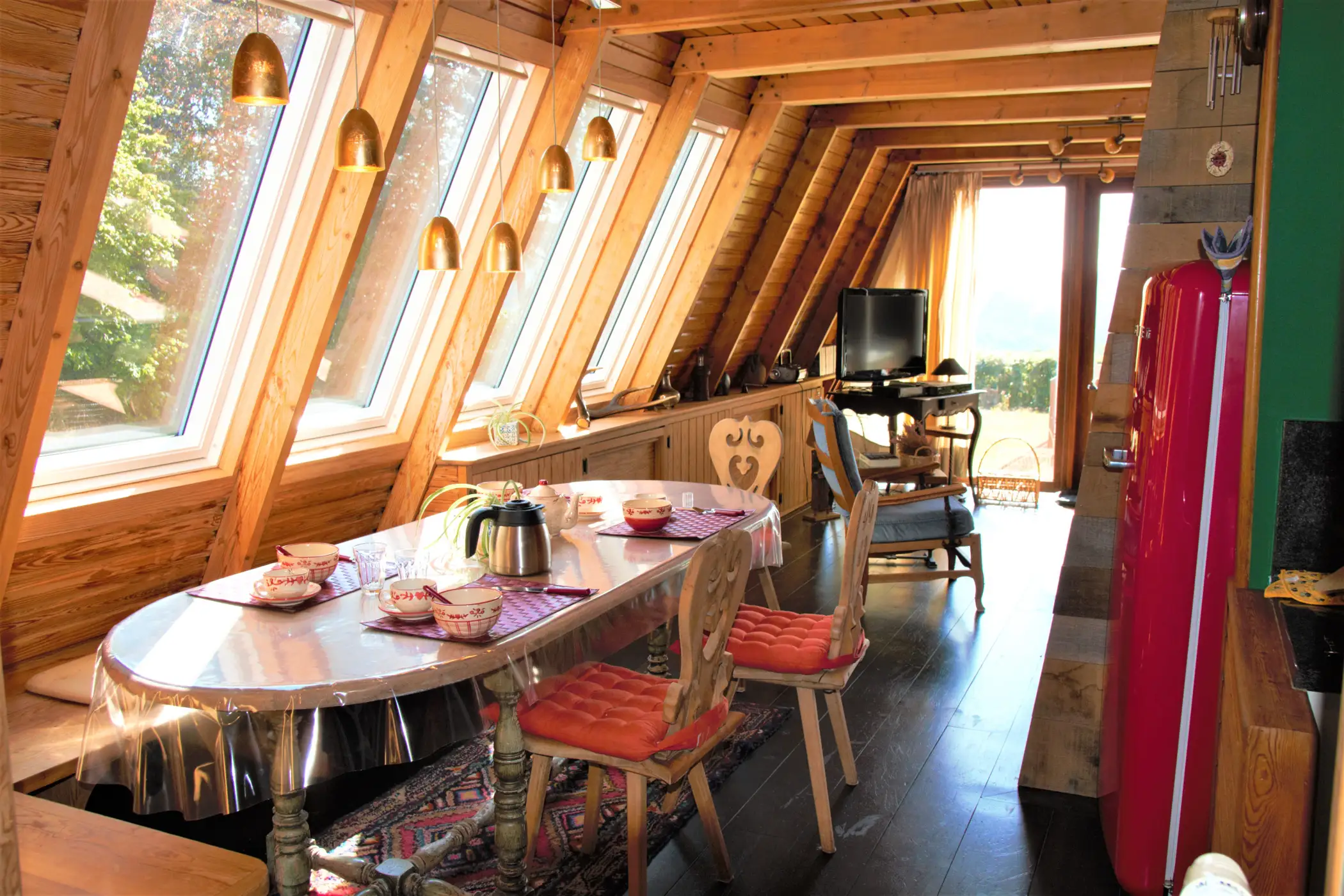 Cottage for 5 people in La Roche-en-Ardenne Le Chalet Pointu du Bout du Monde